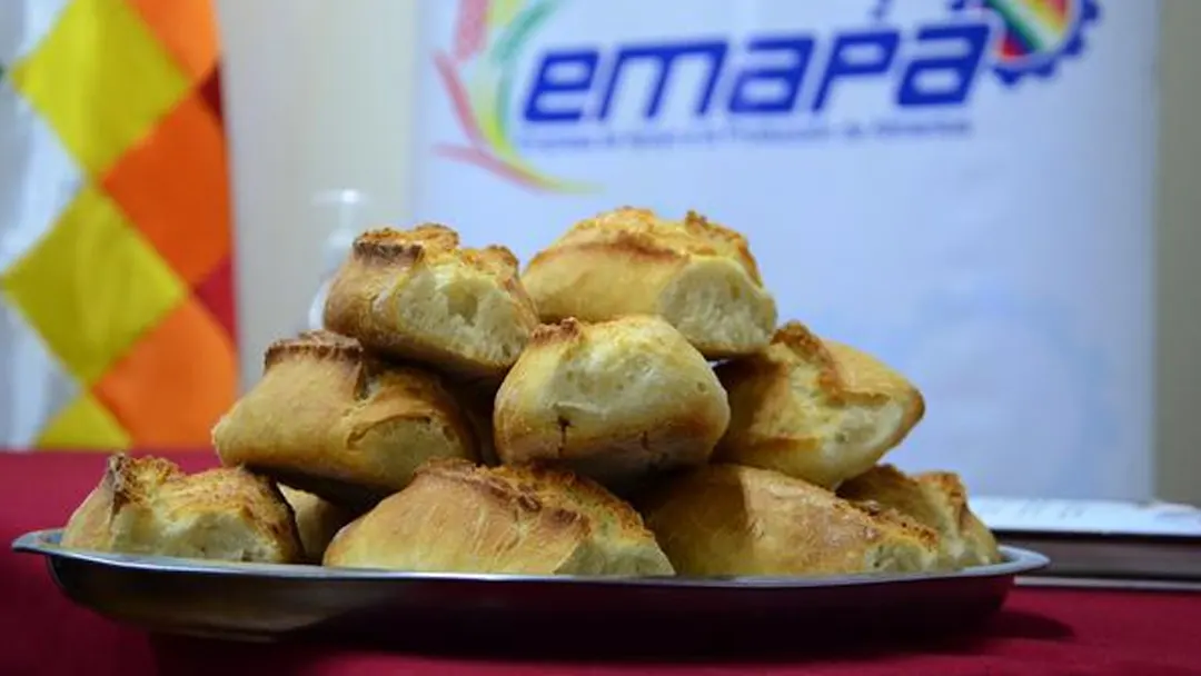 La marraqueta paceña o "pan de batalla".
