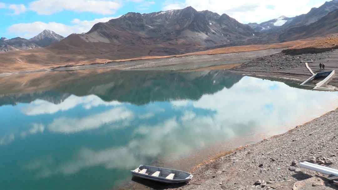 Represas de agua en El Alto.