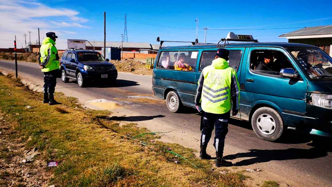 Plan de ordenamiento vial impulsado por el Gobierno Autónomo Municipal de El Alto.