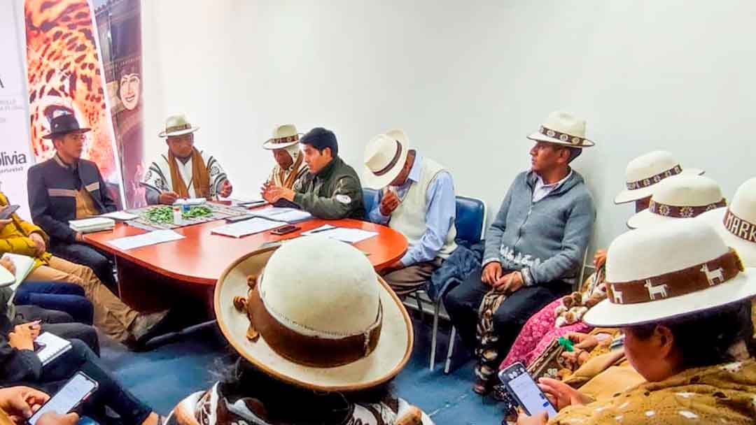 Reunión de coordinación para proyectos de reactivación turística en el Parque Nacional Sajama