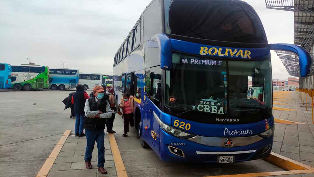 Terminal de buses de la ciudad de El Alto