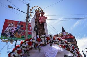 CBN entrega en donación la imagen de la  Virgen del Carmen a la zona 16 de Julio