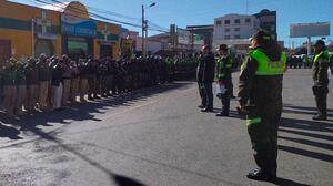 Policía refuerza seguridad en El Alto con más de 800 efectivos y patrullajes terrestres y aéreos