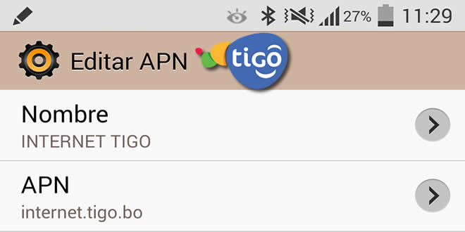 APN de TIGO Bolivia