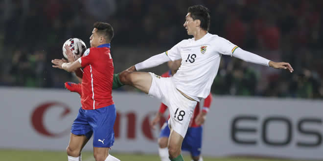 Bolivia pierde ante Chile por goleada 0-5