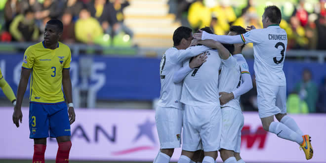 Selección boliviana de fútbol logra heroica victoria sobre Ecuador 3-2 en Copa América Chile 2015