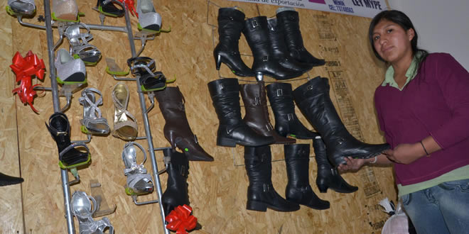 Producción de calzados nacionales.