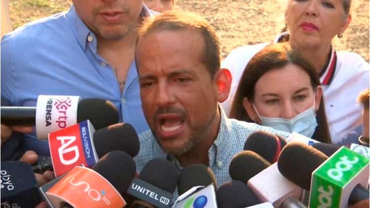 Luis Fernando Camacho en declaración a la prensa nacional.