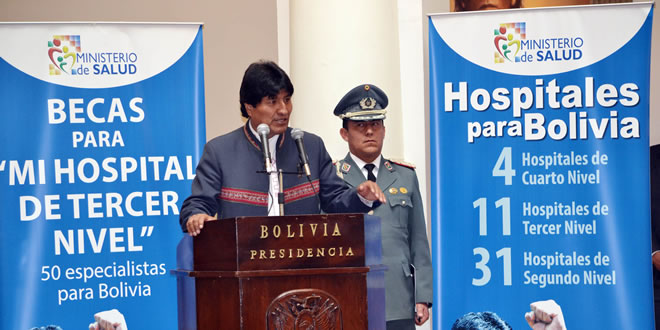 Evo Morales, presidente de Bolivia