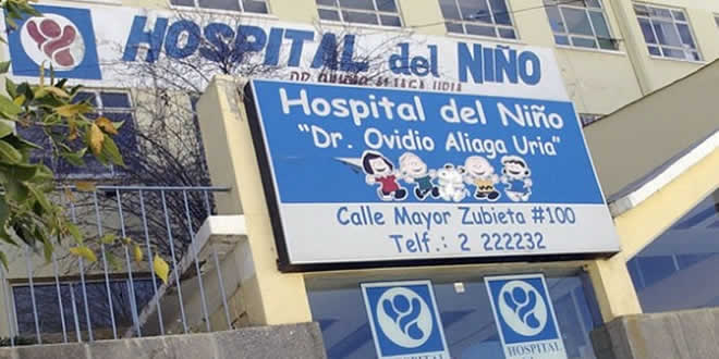 Fachada del Hospital del Niño en Miraflores.