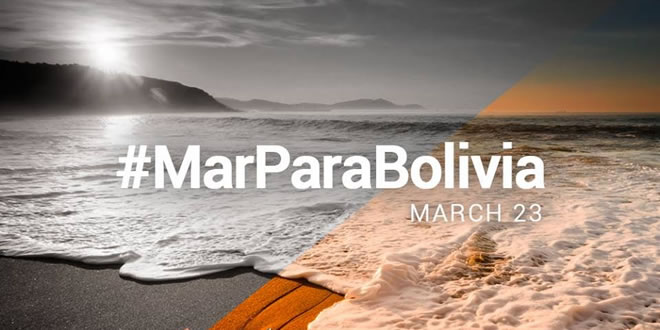 Hashtag #MarParaBolivia
