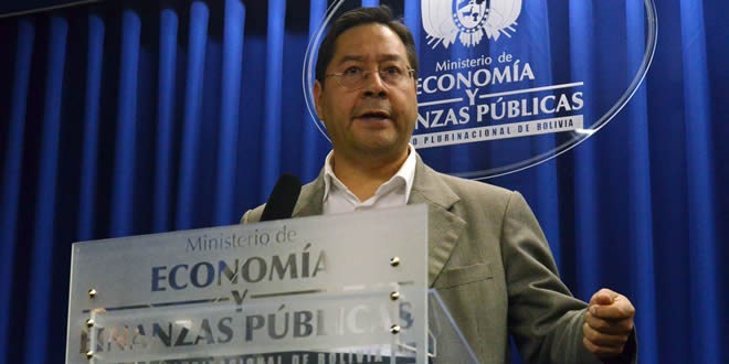 Luís Arce Catacora, ministro de Economía y Finanzas.