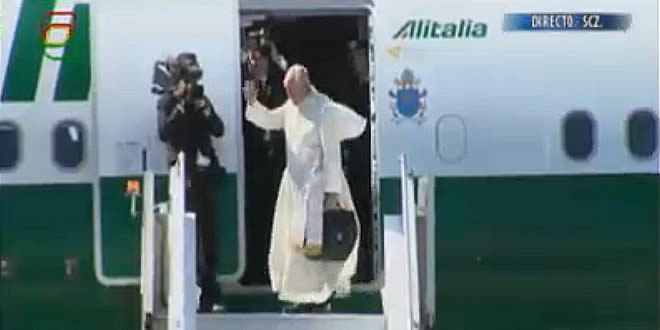 El papa Francisco se despidió de los bolivianos