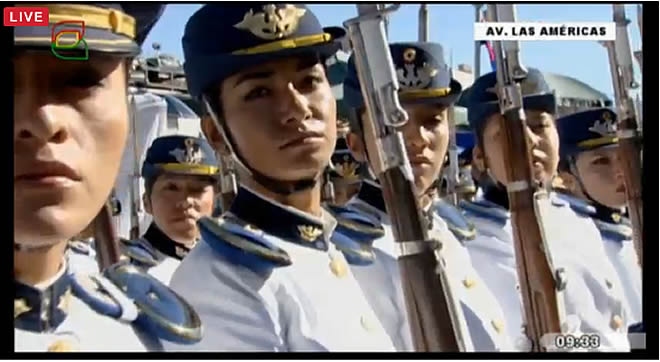 Parada Militar 2015 desde Sucre, Bolivia 