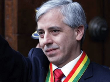Álvaro García Linera, vicepresidente del Estado y máxima autoridad de la Asamblea Legislativa Plurinacional.