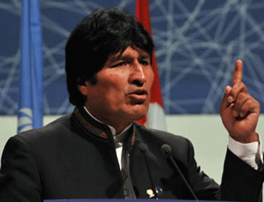 Evo Morales Ayma, presidente del Estado Plurinacional Bolivia.