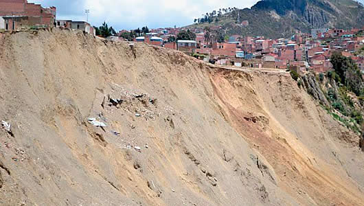 Pampahasi: sector donde se activó el deslizamiento