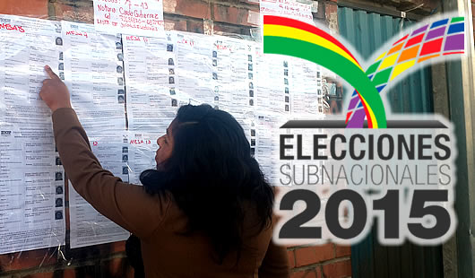 Lista de Jurados electorales 2015 Bolivia