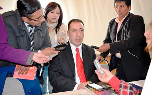 Marcelo Valdez, presidente del Tribunal Electoral Departamental de La Paz