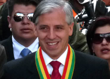 Álvaro García Linera, vicepresidente del Estado Plurinacional de Bolivia.