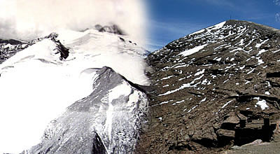 1940-2009 - Lo que queda del glaciar Chacaltaya