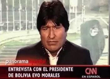 Evo Morales, acusó a la cadena de televisión internacional CNN de ser jefe de campaña de la oposición neoliberal boliviana.