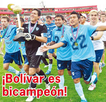 Bolívar es bicampeón de la Copa AeroSur tras vencer a Wilstermann
