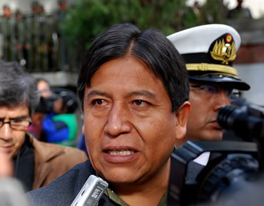David Choquehuanca, canciller boliviano.