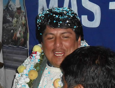 Edgar Patana, Candidato a la Alcaldía de El Alto por el Movimiento Al Socialismo (MAS).