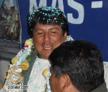 Édgar Patana, candidato a la Alcaldía de El Alto por el Movimiento Al Socialismo (MAS).