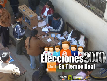 Elecciones Municipales y Departamentales en Bolivia, Cobertura “Elecciones en tiempo real Bolivia 2010”.