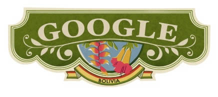 Doodle de Google por el Aniversario 186 de Bolivia