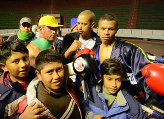 Franklin Mamani, boxeador boliviano.