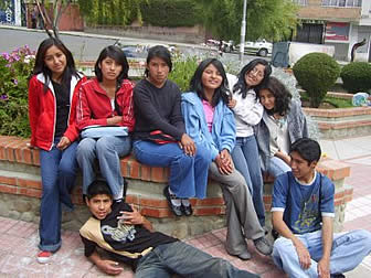 Jóvenes en La Paz Bolivia