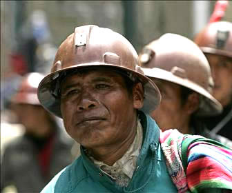 Minero boliviano