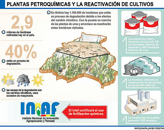 Plantas petroquímicas y la reactivación de cultivos