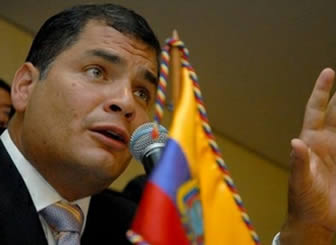 Rafael Correa, presidente de Ecuador