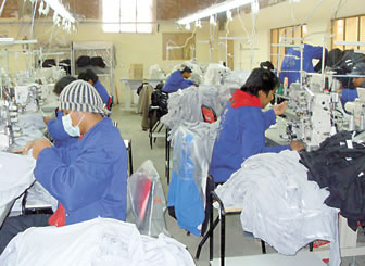 Empresa textilera en Bolivia
