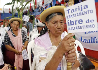 Bolivia libre de analfabetismo