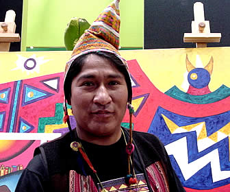 Roberto Mamani Mamani, artista y pintor boliviano.