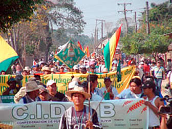 Indígenas reanudaron la marcha por la defensa del TIPNIS