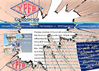 Página web de YPFB fue hackeada