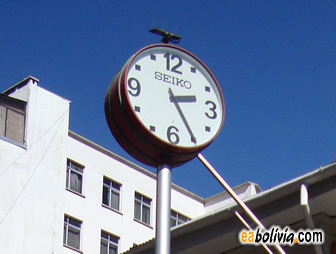 Reloj de la Perez, en el centro de La Paz