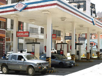 Estaciones de servicio de combustibles líquidos y gas natural de La Paz