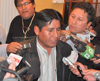 Telmo Mamani, alcalde de Achocalla.