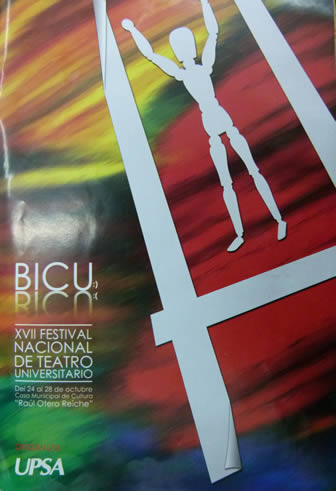 Afiche del XVII Festival Nacional de Teatro Universitario Bicu Bicu 2012