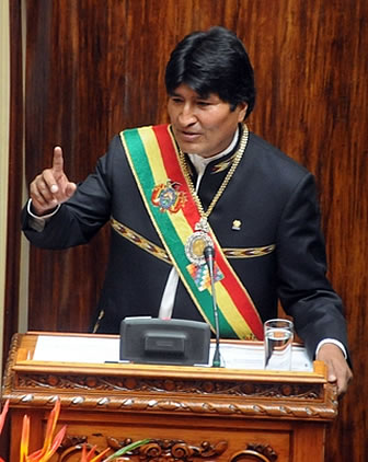 Evo Morales, presidente boliviano