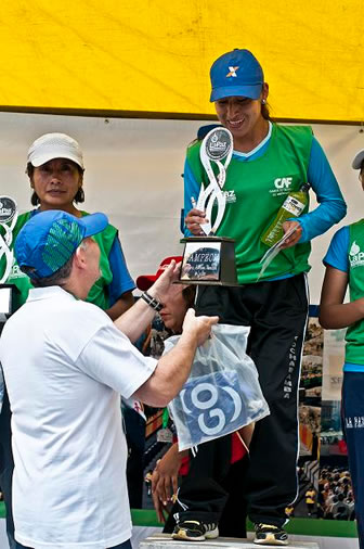 Entrega de premios de la carrera pedestre La Paz 3600 10K