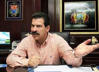 Manfred Reyes Villa, ex prefecto de Cochabamba.