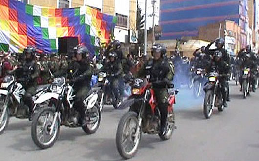 Policía Boliviana en El Alto